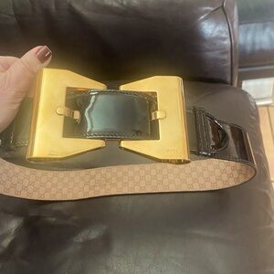 Gucci Patent Leather Waist Belt